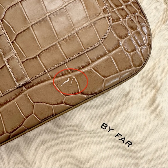 BY FAR Miranda Croco Embossed Leather Bag - Picture 8 of 10